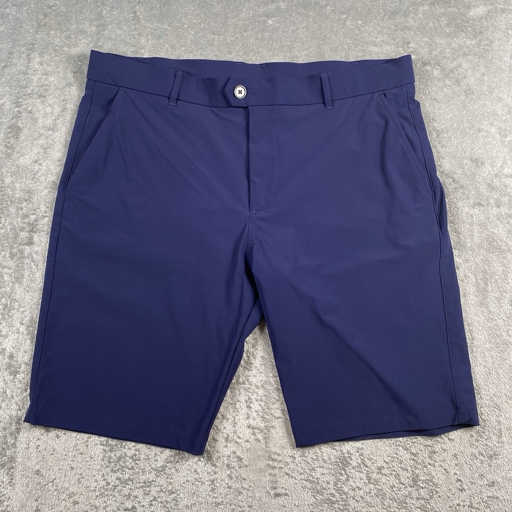 Greyson Montauk Shorts Mens 36 (fit 38) Blue Chinos Golf Performance 10"‎ Inseam